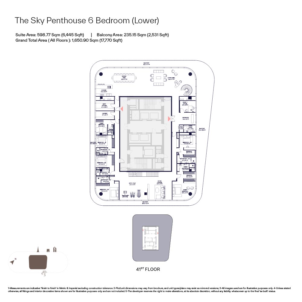 6 Bedroom 